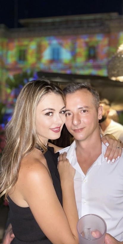Foto della coppia in bottega